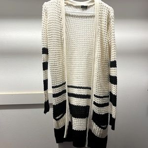 White and Black Cardigan